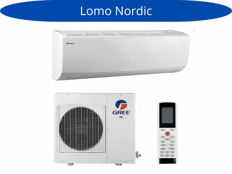 Gaisa kondicionieris/siltumsūknis Gree Lomo Nordic GWH09QCXB